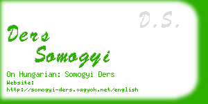 ders somogyi business card